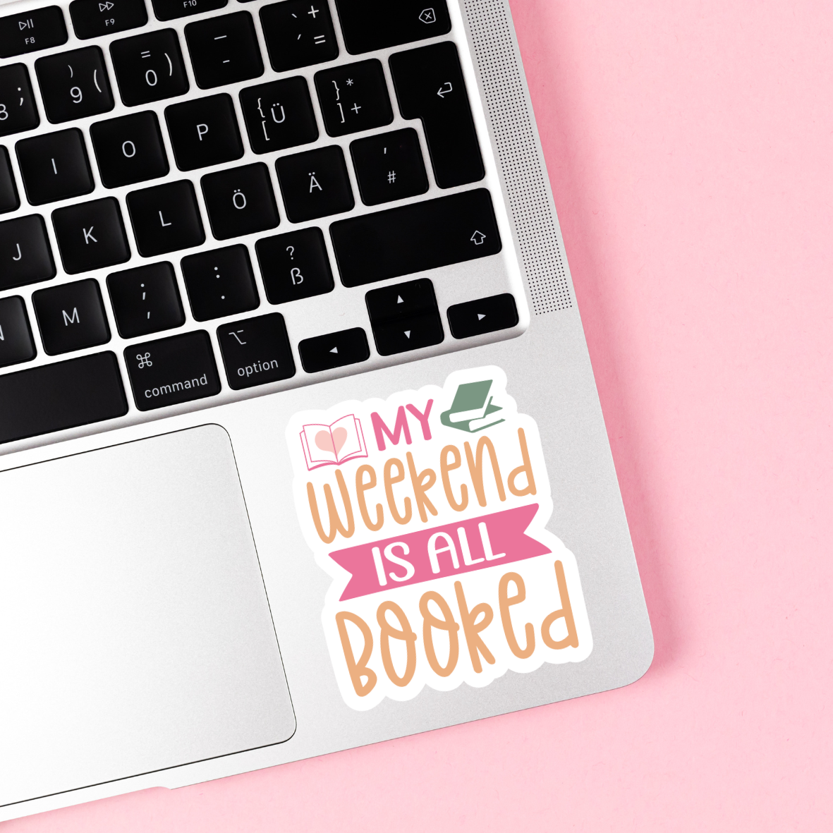 Bookworm Vinyl Sticker by The Saltwater Press
