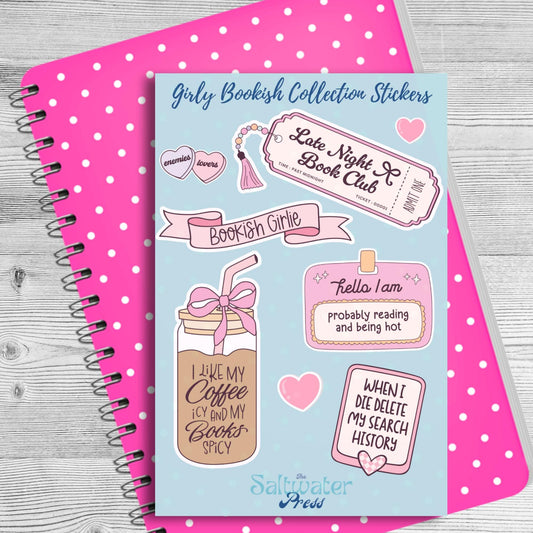 Bookish Sticker Sheet by The Saltwater Press