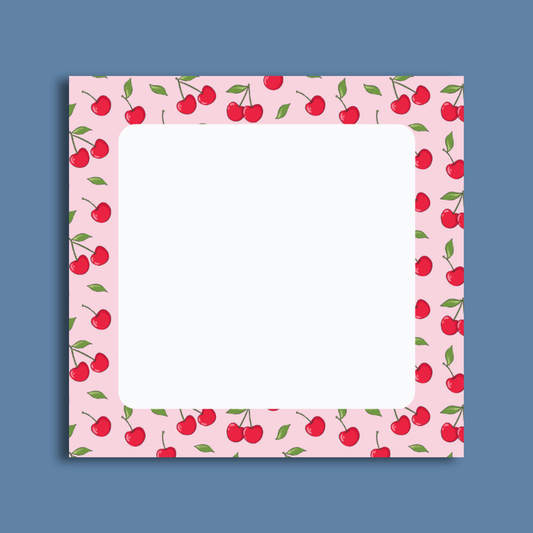 Cherry Sticky Note Pad by The Saltwater Press