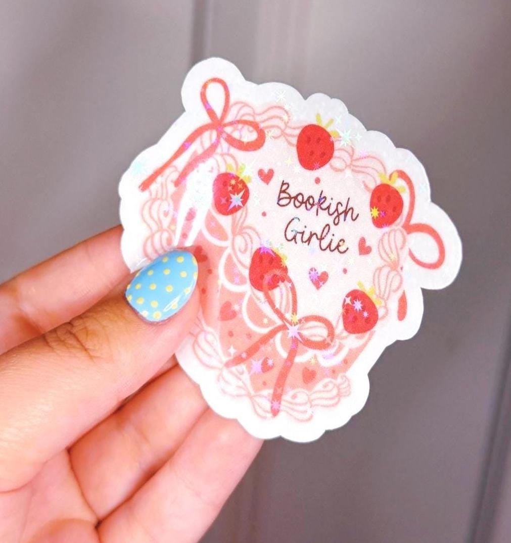 Bookish Girl Sticker by The Saltwater Press