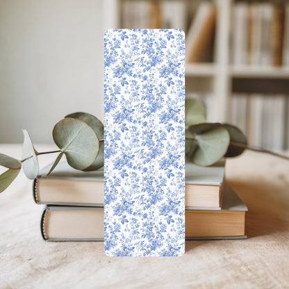 Bookmark Set – Blue White Floral Reading Gift by The Saltwater Press